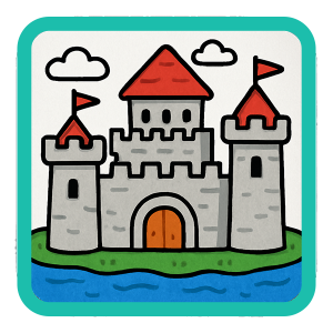 castle with a moat